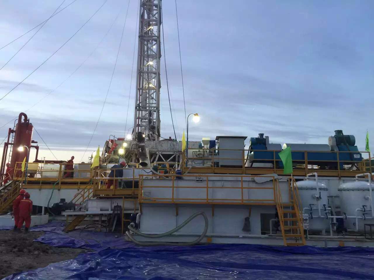 The drilling site